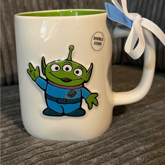 Rae Dunn x Disney Pixar Toy Story- White Mug with Green Interior- NEW - Picture 3 of 7